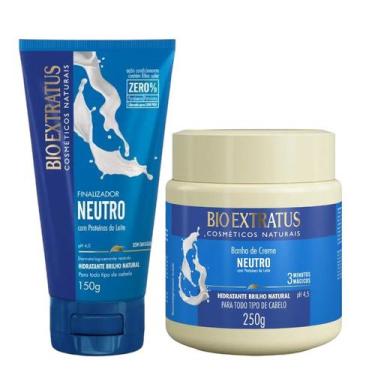 Imagem de Kit Neutro finalização capilar 1 Banho de creme 250ml 1 Finalizador 15