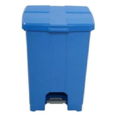 Imagem de Lixeira quadrada 60L com pedal - JSN, Azul