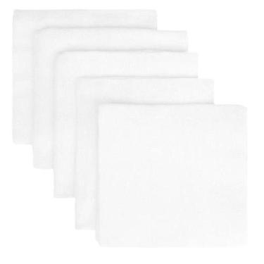 Imagem de Kit Para Bebê Fraldas com Tecido Duplo Branco 5 Pças Enxoval - Koala B
