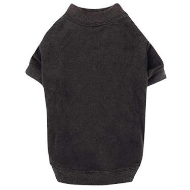 Imagem de Zack & Zoey Camiseta básica para cães, 30,48 cm pequena, preta