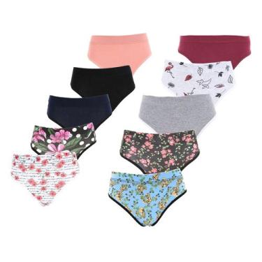 Imagem de Kit 15 Calcinhas Conforto Algodão Lingerie - Click Mais Bonita, M