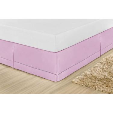 Imagem de Saia Box Super King Ponto Palito Percal 200 Fios 100% Algodão - Dryka 