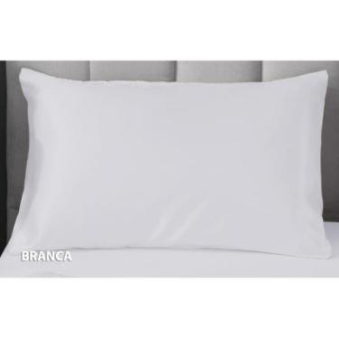 Imagem de 1 Fronha 70cm x 50cm Seda Charmousse - Dryka Enxovais, BRANCO