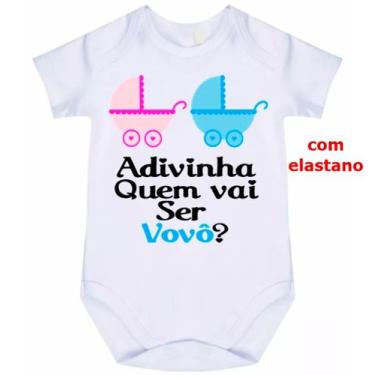 Imagem de body bebê adivinha quem vai ser vovô cód 1424 - nick aloha, Branco, M