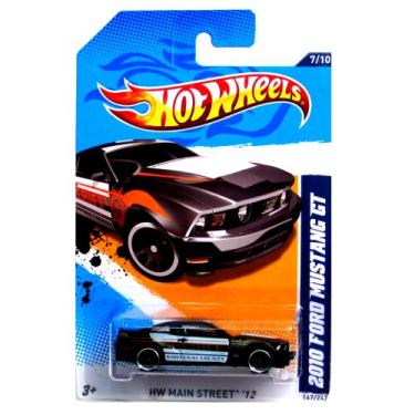 Imagem de HOT WHEELS 2010 FORD MUSTANG GT 167 OF 247 and number 7 of 10 hw main street '12