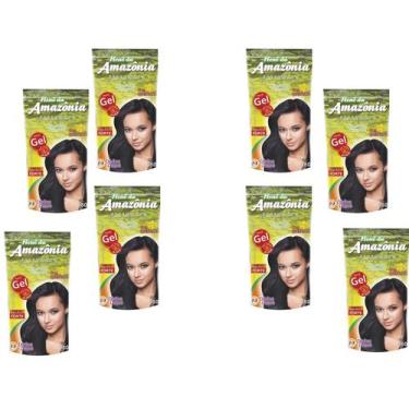 Imagem de Hene em gel amazonia 180gr pouch preto forte (preto azulado) - DIVINA 