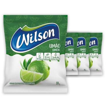 Imagem de Kit 4un de Suco Em Pó Refrescante Sabor Natural Limão 350G Rende 10L A