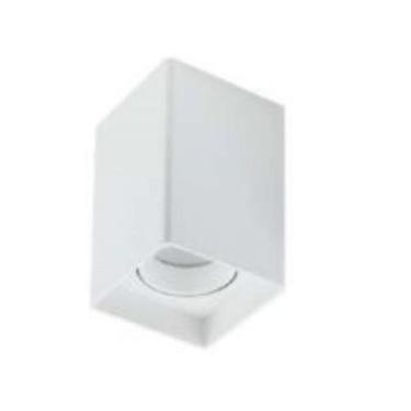 Imagem de PLAFON DICRÓICA SIMPLES  QUADRADO BRANC 8x8x12,5CM - LUMANTI, Único