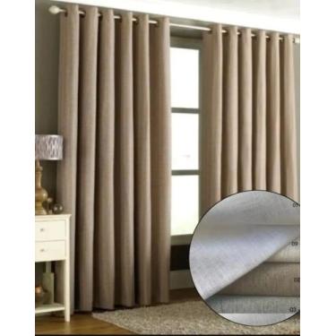 Imagem de Cortina Gaze De Linho Sala/quarto S/ Forro 6.00larg X 2.70at - BellaDa