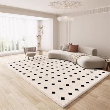 Imagem de HJZSZX Tapete de sala de estar, tapete antiderrapante, cobertor leve para cama de família, FYR sem fiapos, 7.120 x 160 cm (3,9 x 5,25 pés)
