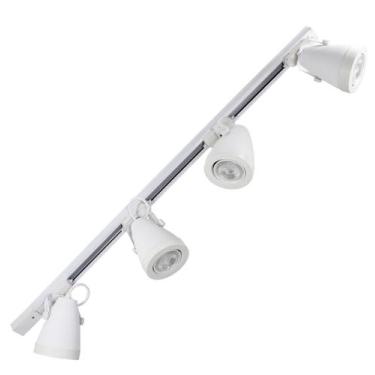 Imagem de Kit Trilho Eletrificado Com 4 Spots Led 7w Branco/Branco 3000K - Delis