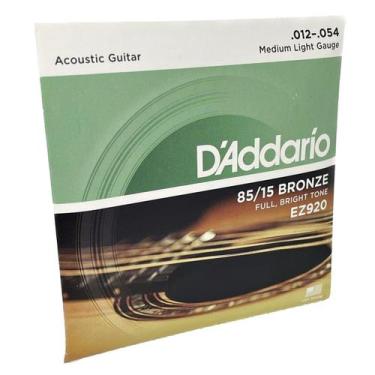 Imagem de Jogo de Cordas 012 Aço Violão EZ920 Daddario Original 85/15 - Daddario