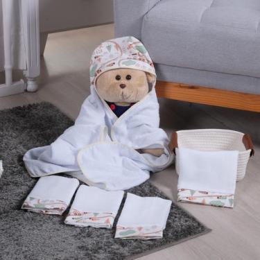 Imagem de Kit fraldinha e toalha capuz bebê maternidade - Monzillo Baby & Kids, 