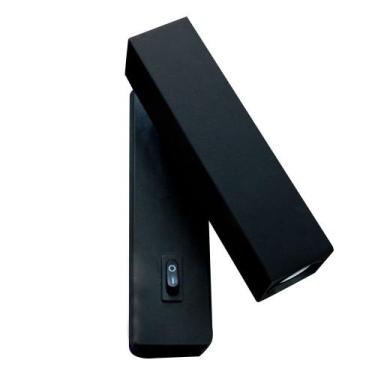 Imagem de Arandela Cabeceira De Cama Articulável Led 3W Bivolt - I9LED, Preta