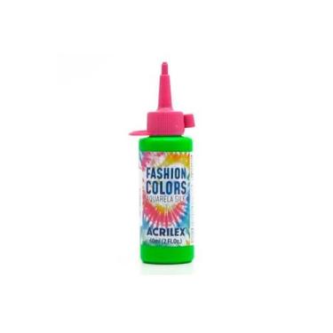 Imagem de Tinta Aquarela Para Tecido 60ml - Verde - 1 unidade - Acrilex - Rizzo