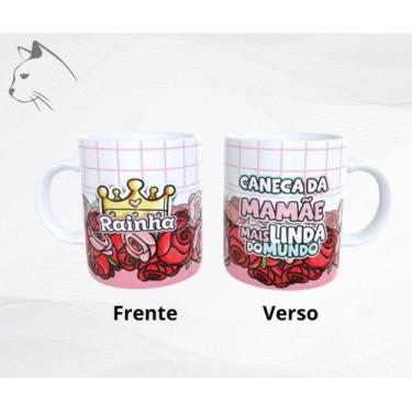 Imagem de Caneca de Cerâmica -  Caneca da Mamãe Mais linda do mundo - LIVE
