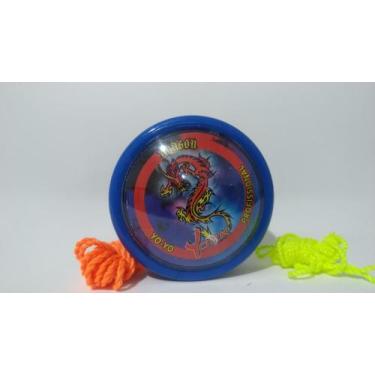 Imagem de Yoyo (yo-yo, ioio)York Profissional Dragon Azul Eixo de Madeira, Azul