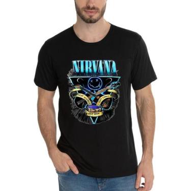 Imagem de Camiseta Masculina Nirvana Dave Groml Camisa DTF - SEMPRENALUTA, Preto