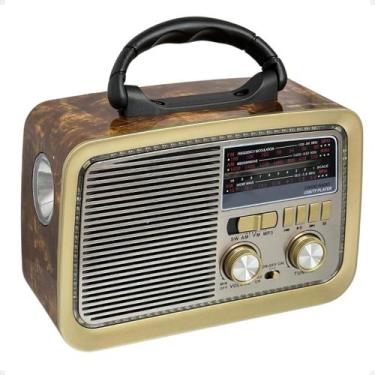 Imagem de Radio Retro Vintage Am Fm Longo Alcance Bluetooth Usb Bivolt - Genéric