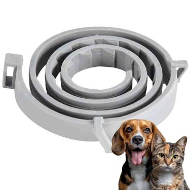 Imagem de Coleira Anti Pulga Cao Cachorro Kit 3Uni Gato Pet Canino Felino Proteçao Resistente Carrapato Leishmaniose Ajustavel Eficaz