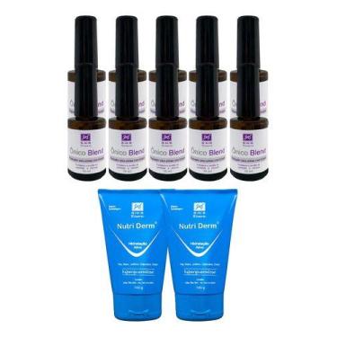 Imagem de Kit 10 Ônico Blend 10ml Pincel + 2 Creme Nutri Derm 100gr - RHR Cosmét