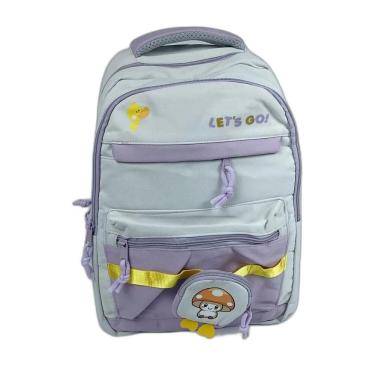 Imagem de Mochila Escolar Grande Capacidade Para Estudante Feminina Impermeável lilas