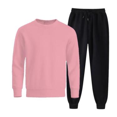 Imagem de Conjunto Blusa de Frio e Calça de Moletom Masculina Básico - Quero Sho