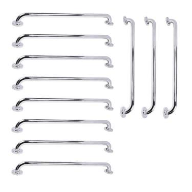Imagem de Barra de Apoio 70cm Inox Kit 11 Unidades Idoso Deficiente Gestante Cri