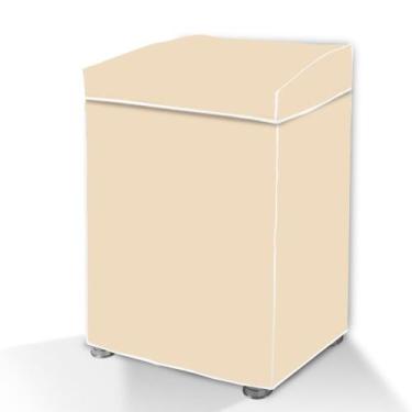 Imagem de Capa de Maquina de Lavar PVC Bege C/Tampa P - Fullcommerce