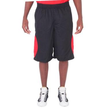 Imagem de Bermuda Basquete Masculina M10 Fire Meia Lua, Preto, P