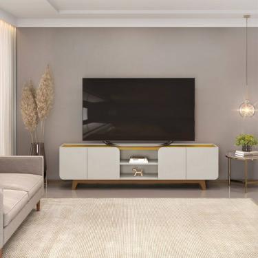 Imagem de Bancada Nadine 220 cm para TV até 75 Polegadas Dj Moveis