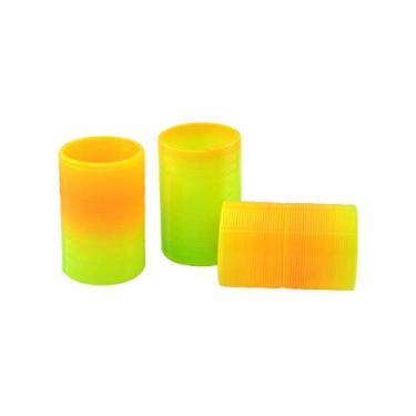 Imagem de Andiker Mola espiral para gatos, 3 peças, brinquedo criativo para gatos interativo, durável, mola de plástico pesado, molas coloridas, brinquedo de gato para golpes, mordidas, caça e brincadeiras