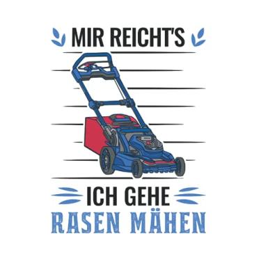 Imagem de Rasenmäher Notizbuch: Mir reichts Ich gehe Rasen mähen Rasenmäher / 6x9 Zoll / 120 karierte Seiten Seiten