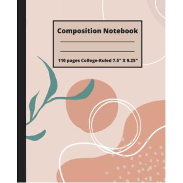 Imagem de Composition Notebook College Ruled: Boho Aesthetic Note Book With Abstract Composition | Lined Paper Notebook Journal | Work Book For Teens Note Taking Studies