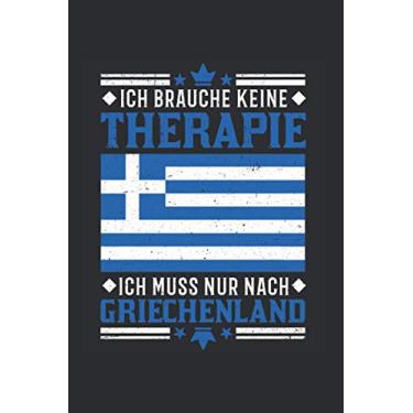 Imagem de Griechenland Notizbuch: Griechenland Therapie Urlaub Rhodos Kreta Reise / 6x9 Zoll / 120 karierte Seiten Seiten