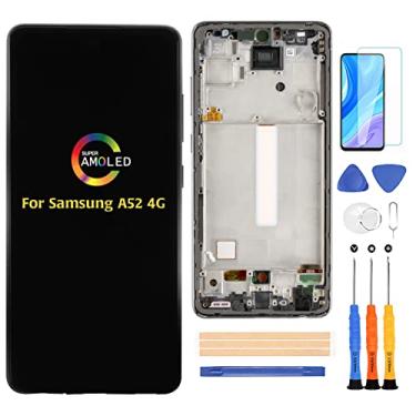 Imagem de (OLED, não original) A-MIND para Samsung Galaxy A52 4G SM-A525 Substituição de tela SM-A525F SM-A525M LCD Touch Screen Digitalizador de Vidro Montagem com Kits de Ferramentas de Reparo (não para A52