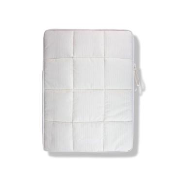 Imagem de Sonix | Capa para laptop inchada | 15-16 polegadas, capa acolchoada acolchoada para laptop, capa para computador | veludo cotelê marfim