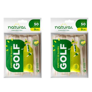 Imagem de Espeto de Bambu Golf Natural Brands 100 Unidades