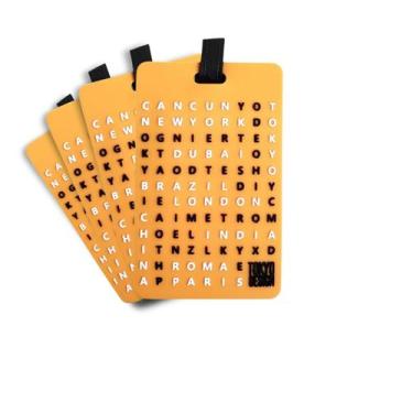 Imagem de Kit 4 Tag Identificador Mala Viagem Etiqueta Bagagem Mochila - MultiA,