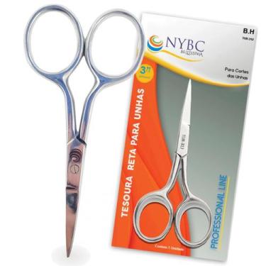 Imagem de Tesoura Reta para Unhas 3 1/2" (8,9 cm) Ponta Estreita - NYBC Beauty -