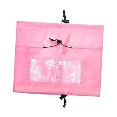 Imagem de Generic Captura de banho de banho de animais de estimação, boné de chuveiro de cachorro Canta de fantasia, suprimentos ajustáveis ​​de helicóptero banheira de, Rosa Vermelha