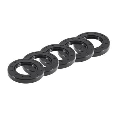 Imagem de REPAIROCK Vedação de óleo universal TC borda dupla W anel de vedação de mola de aço vedação do eixo rotativo 40 x 70 x 10 mm alta pressão NBR borracha preta 5 peças
