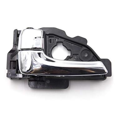 Imagem de Otois Maçaneta cromada interna interna do motorista traseiro esquerdo 826102S010SAS para Hyundai Tucson 2011 2012 2013 2014 (lado do motorista traseiro dianteiro)