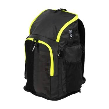 Imagem de Mochila Para Natação Arena Spiky III - 45 Litros, Preto, Amarelo