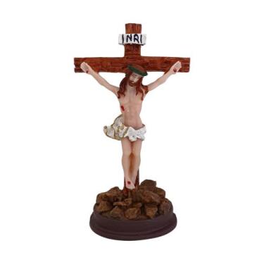 Imagem de Imagem de Nosso Senhor Jesus Cristo crucificado 12cm resina - R&S