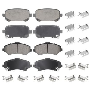 Imagem de Conjunto de pastilhas de freio de cerâmica dianteiras e traseiras para Dodge Grand Caravan 2008-2012, Journey 2009-2012, para Chrysler Town & Country 2008-2012, para VW Routan 2009-2012 8 peças