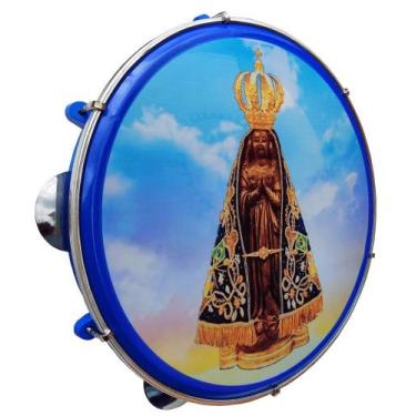 Imagem de Pandeiro Vip 10 Polegadas Pele Leitosa Nossa Senhora Ceu - VIP Percurs