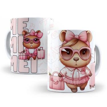 Imagem de Caneca de Cerâmica Personalizada 325ml Capivara Me Mimei - Mecolour