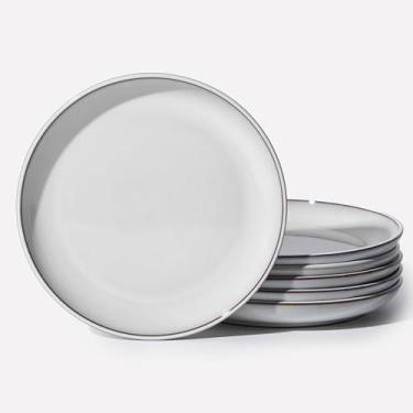 Imagem de Pratos de salada, pedra da lua, branco