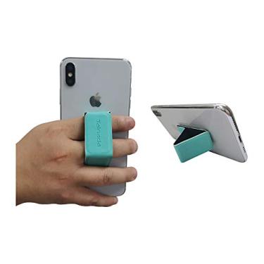 Imagem de Suporte universal de aderência para celular, Tainada para smartphone, cabo dobrável e aderente 3M, suporte adesivo para iPhone 11 Pro Max, XR, Samsung Note 10+, S10+, Moto Z4, LG G8 com cabo bônus, Turquoise